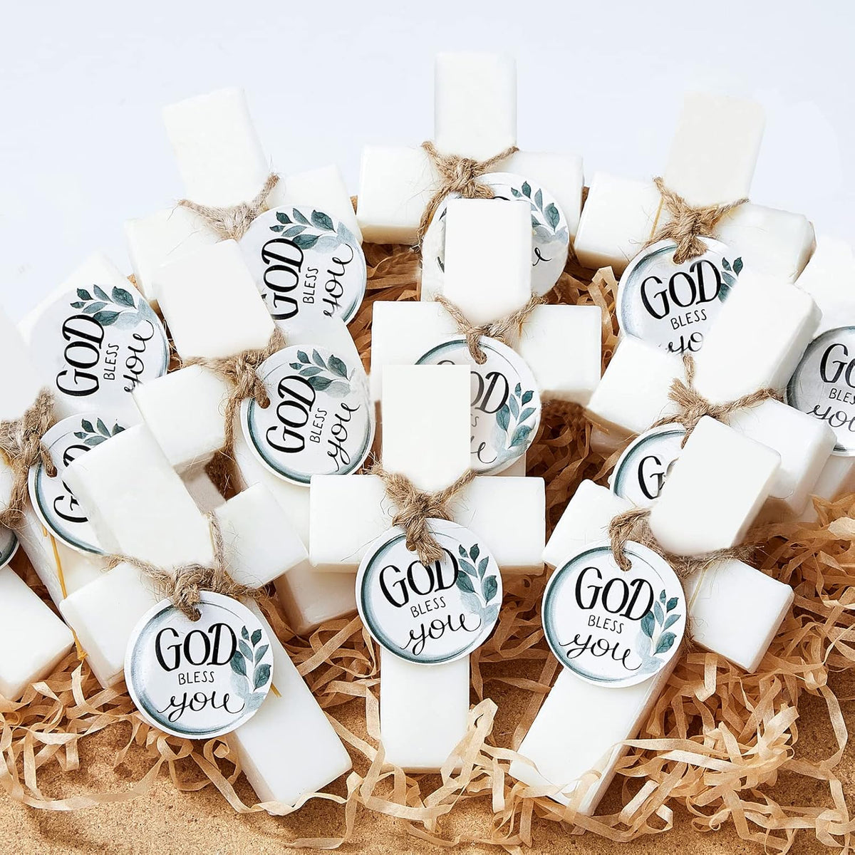 24 Pcs Cross Soap Baptism Favors, Baby Baptism Favor Scented Soap First Communion Gifts for Guests
