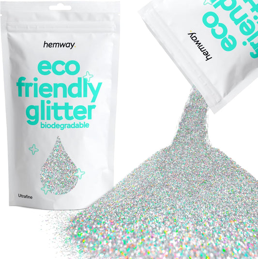Hemway Eco Friendly Biodegradable Glitter 100g / 3.5oz Bio Cosmetic Safe Sparkle Vegan for Face