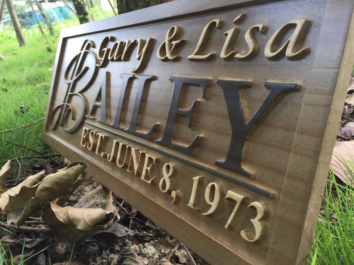 ADVPRO Personalized Custom Made Solid Pine Wood rustic home sign décor - wedding, anniversary
