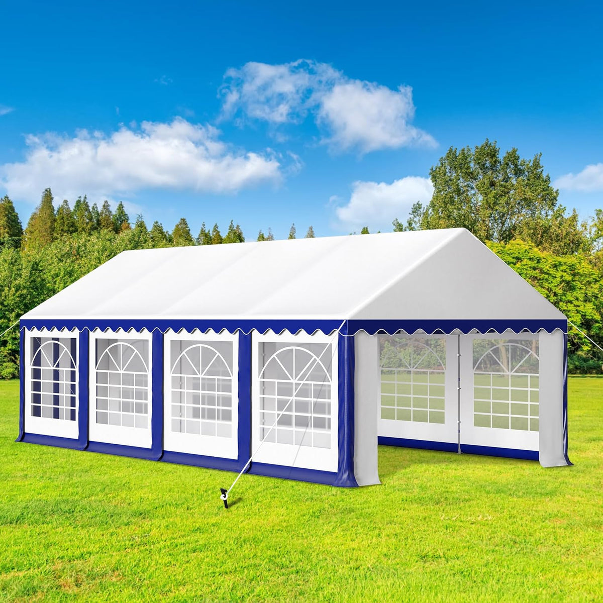 HERA'S PALACE 13'x 26' Outdoor Tents for Parties Large Canopy Tent with 10 Removable Sidewalls