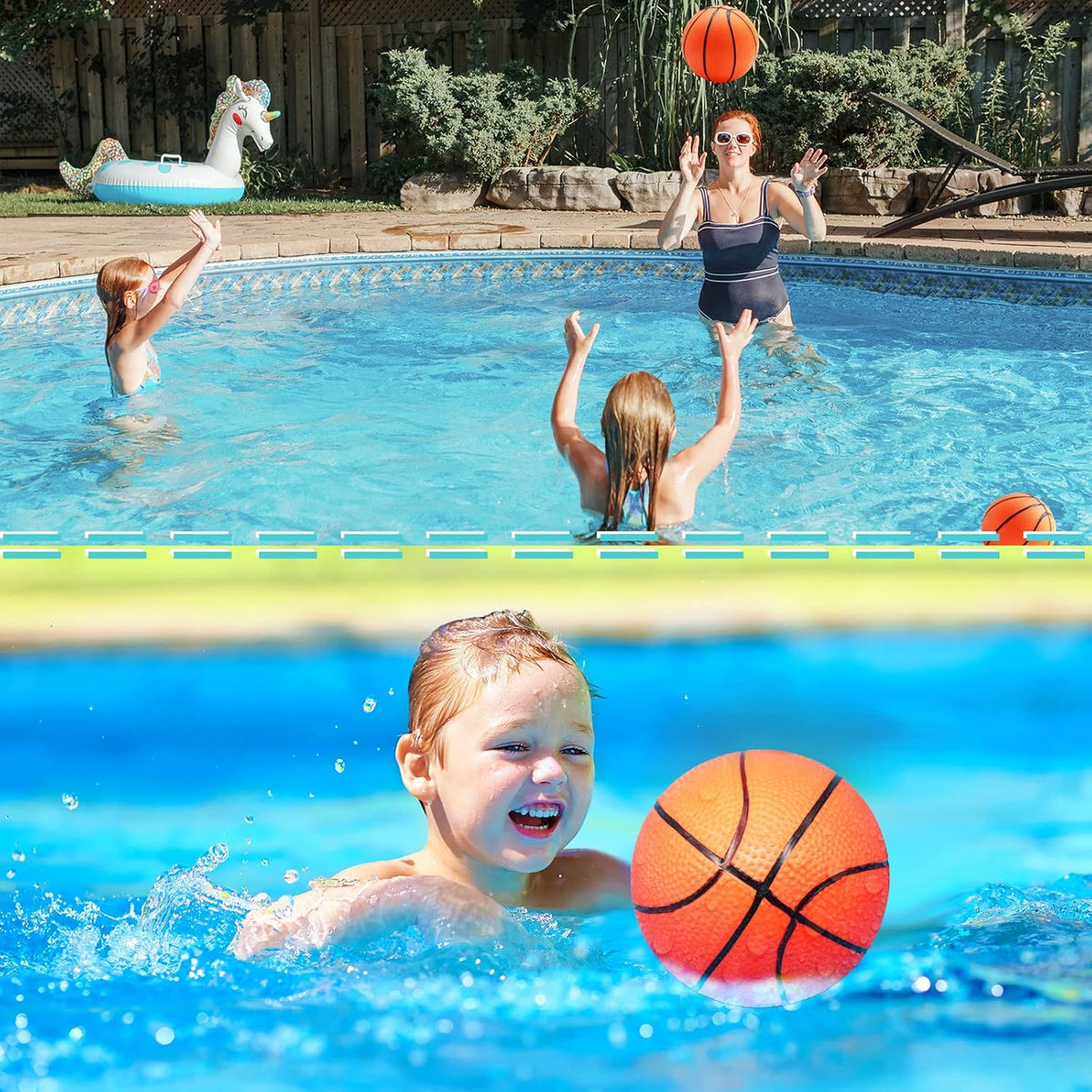 40Pcs Mini Basketball Set, 6" Inch Small Basketballs with Pump for Over The Door Hoop Games, PVC