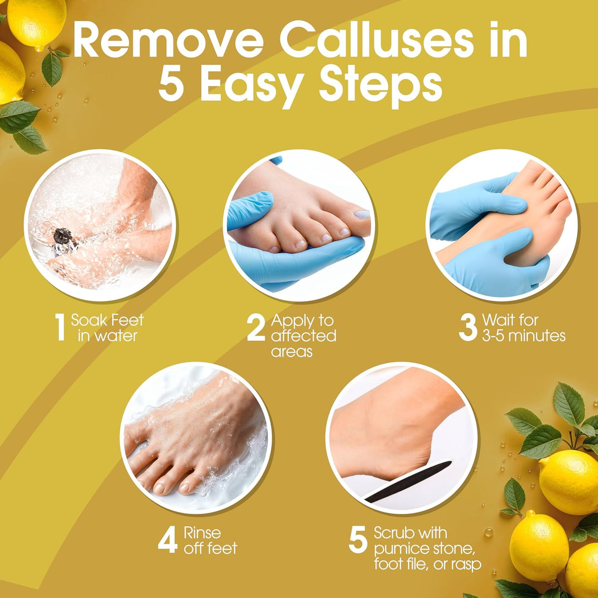 DeEnti Callus Remover for Feet, Extra Strength Foot Callus Remover Gel, 8oz Salon Grade Home