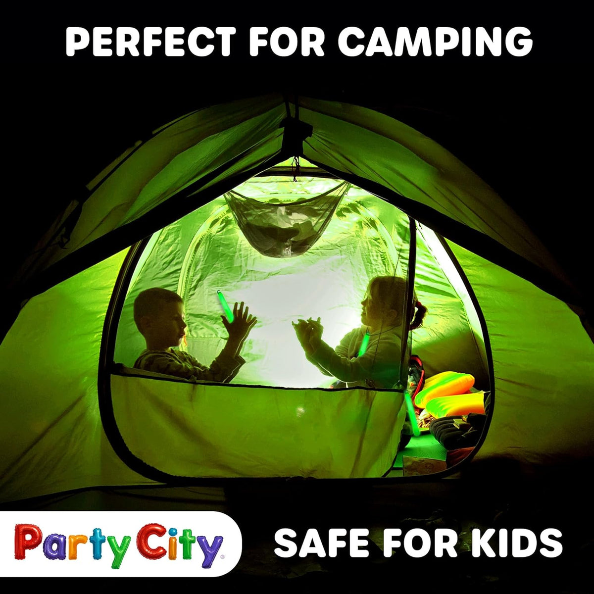 Party City Green Glow Sticks Bulk Pack 6”- 12pk Glow in the Dark Sticks for Kids, Waterproof