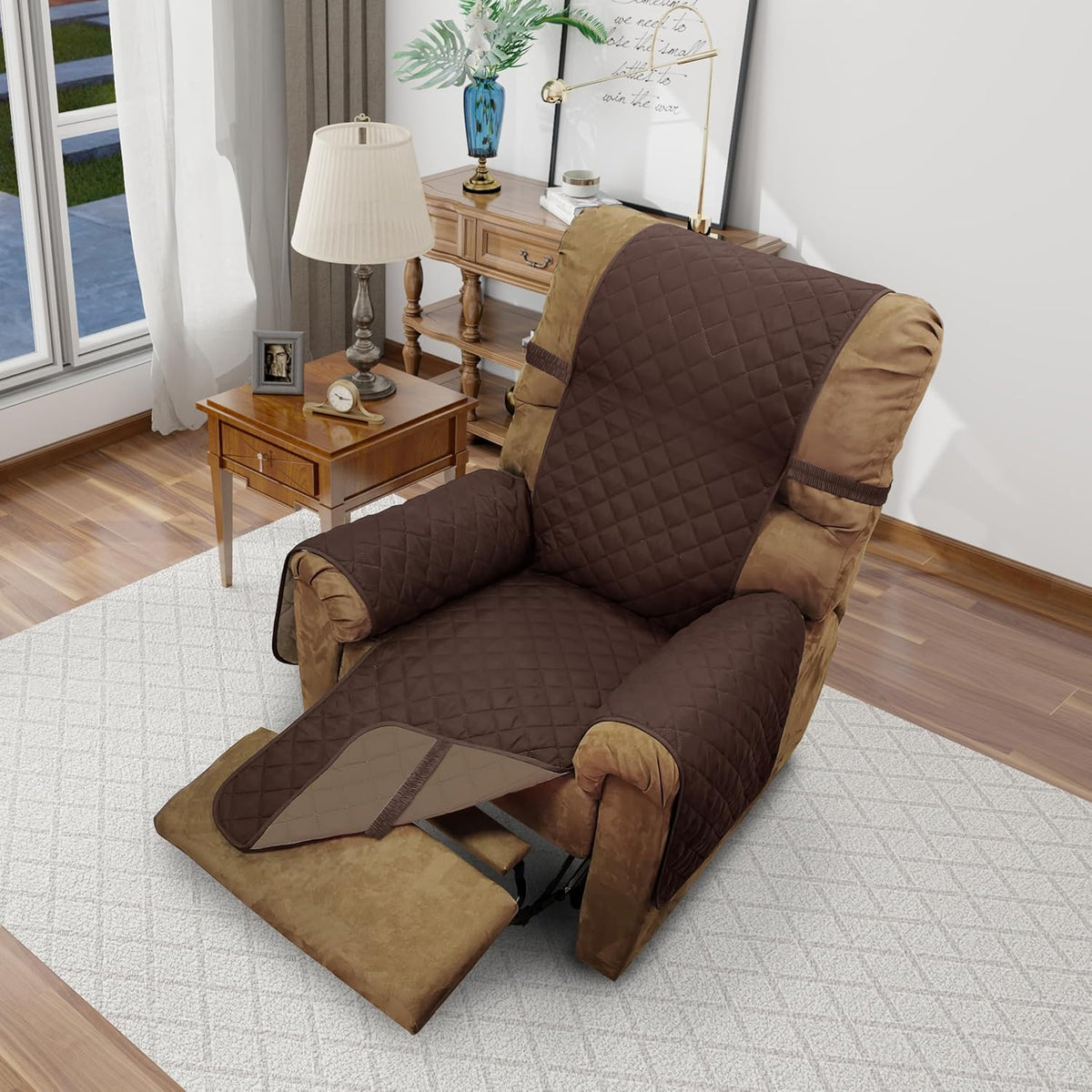 Recliner Chair Covers Reversible Sofa Cover Couch Cover for Pets Lazy Boy Furniture