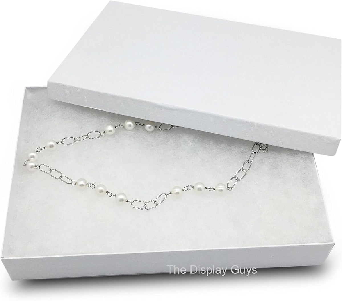 TheDisplayGuys - 25-Pack #53 Kraft Paper Cardboard Gift Boxes/Jewelry Cases w. Cotton Padding & Lid