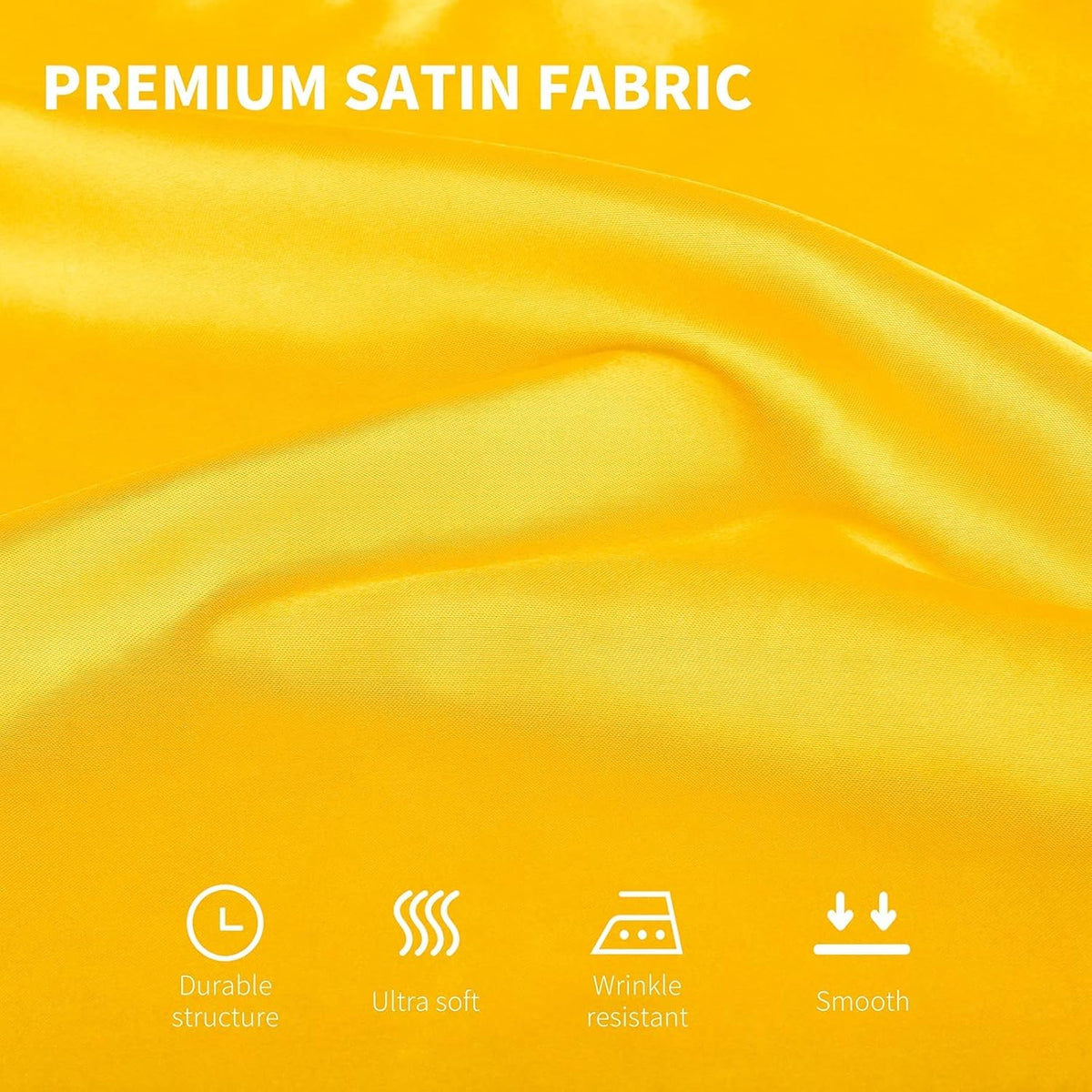 ANECO 16 Pack Square Satin Napkin Bright Silk Table Napkin Soft Smooth Fabric Table Napkin for