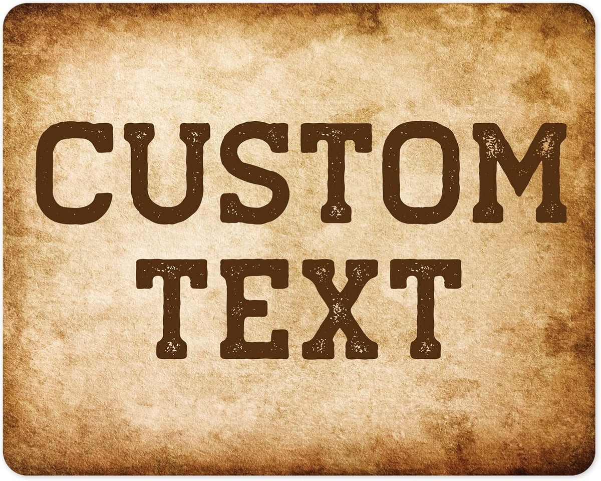 Custom Sign, Custom Street Sign, 11 Font Colors, 13 Font Styles, 4 Hole Options, 22 Sizes, 24x30
