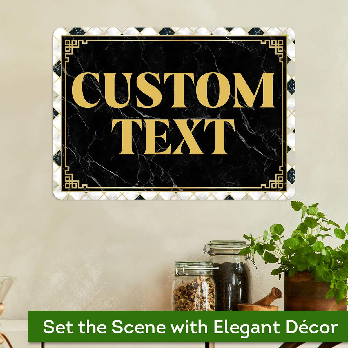 Custom Sign, Custom Street Sign, 11 Font Colors, 13 Font Styles, 4 Hole Options, 22 Sizes, 10x14
