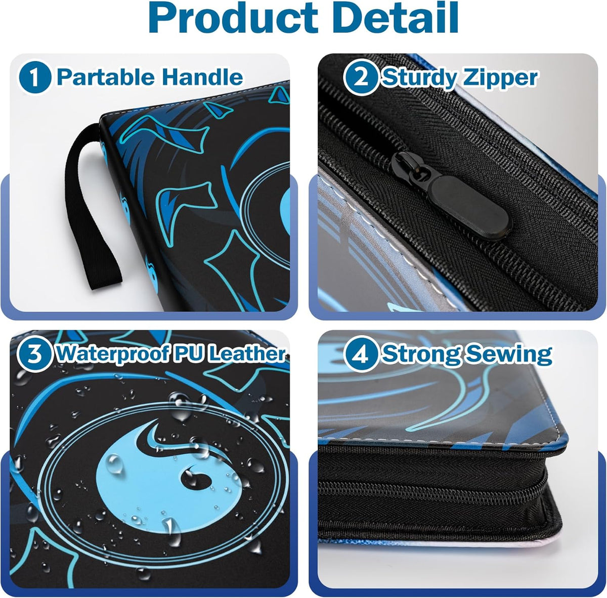 9 Pocket Card Binder for MTG/YGO/PTCG/Game Cards, Holds 900 Cards,Premium Card Collector Book for