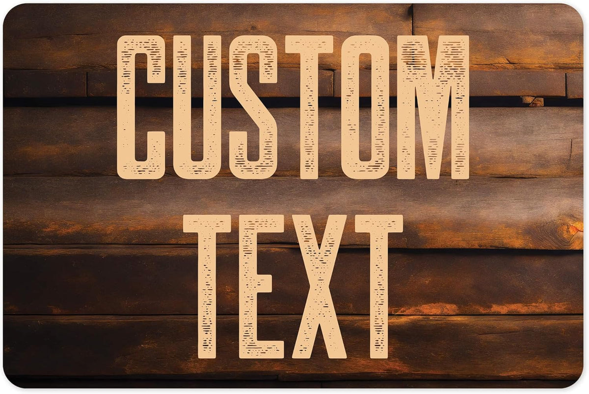 Custom Sign, Custom Street Sign, 11 Font Colors, 13 Font Styles, 4 Hole Options, 22 Sizes, 12x18