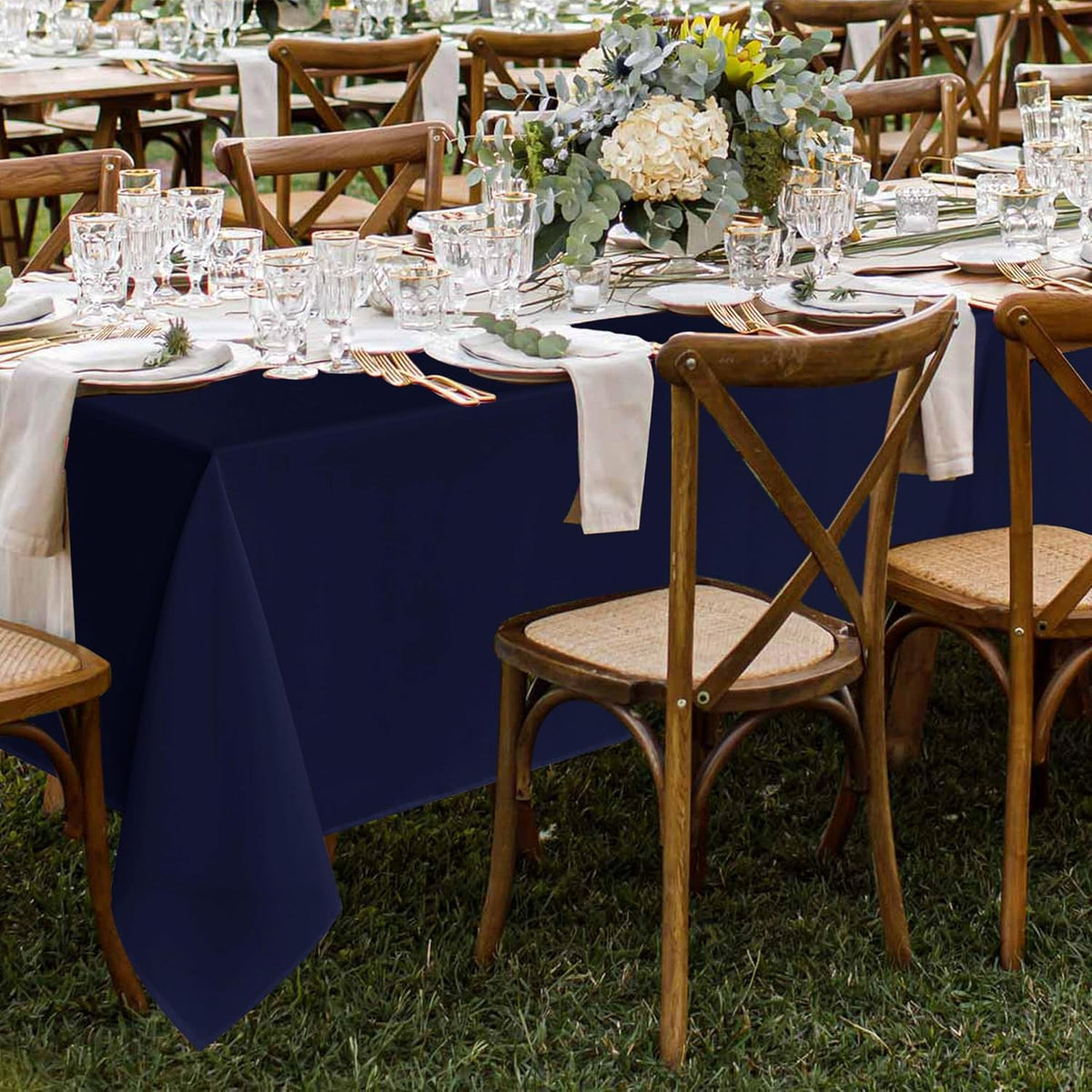 Fitable 8 Pack Table Cloth Rectangle Table: Stain and Wrinkle Resistant Tablecloth Rectangular