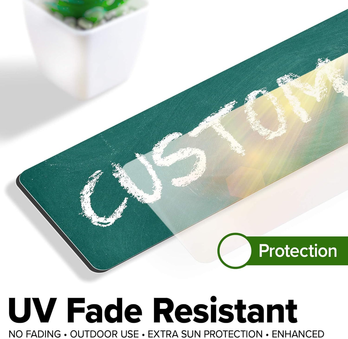 Custom Sign, Custom Street Sign, 11 Font Colors, 13 Font Styles, 4 Hole Options, 22 Sizes, 3x12
