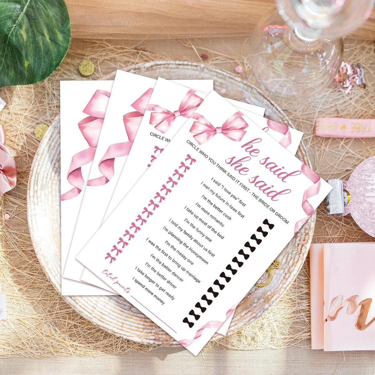 Bridal Shower Games Wedding Shower Games Cards Engagement Party Wedding Game for Reception 30pcs