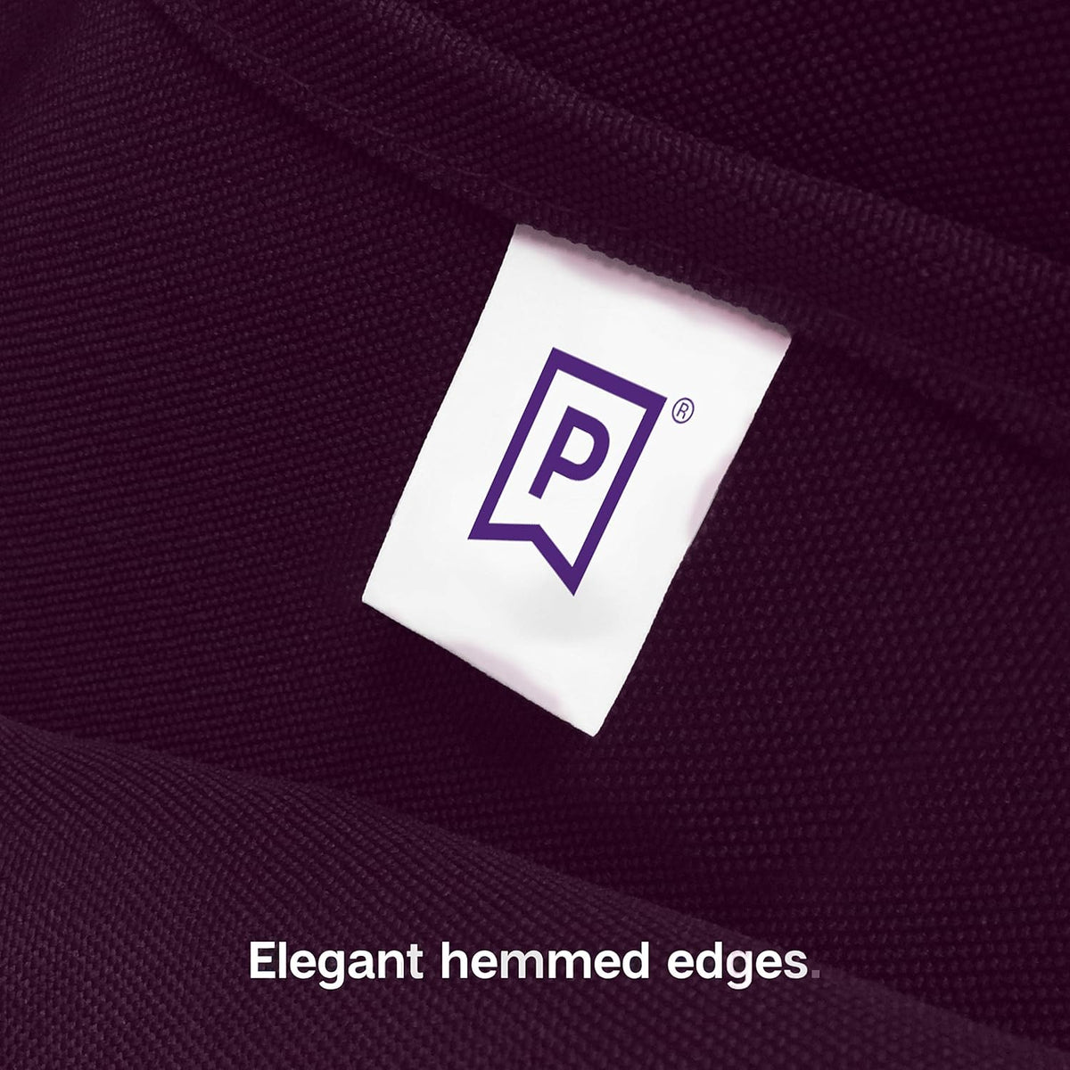 Gee Di Moda Rectangle Tablecloth - 60 x 126 Inch Eggplant Table Cloth for 8 Foot Rectangle Table