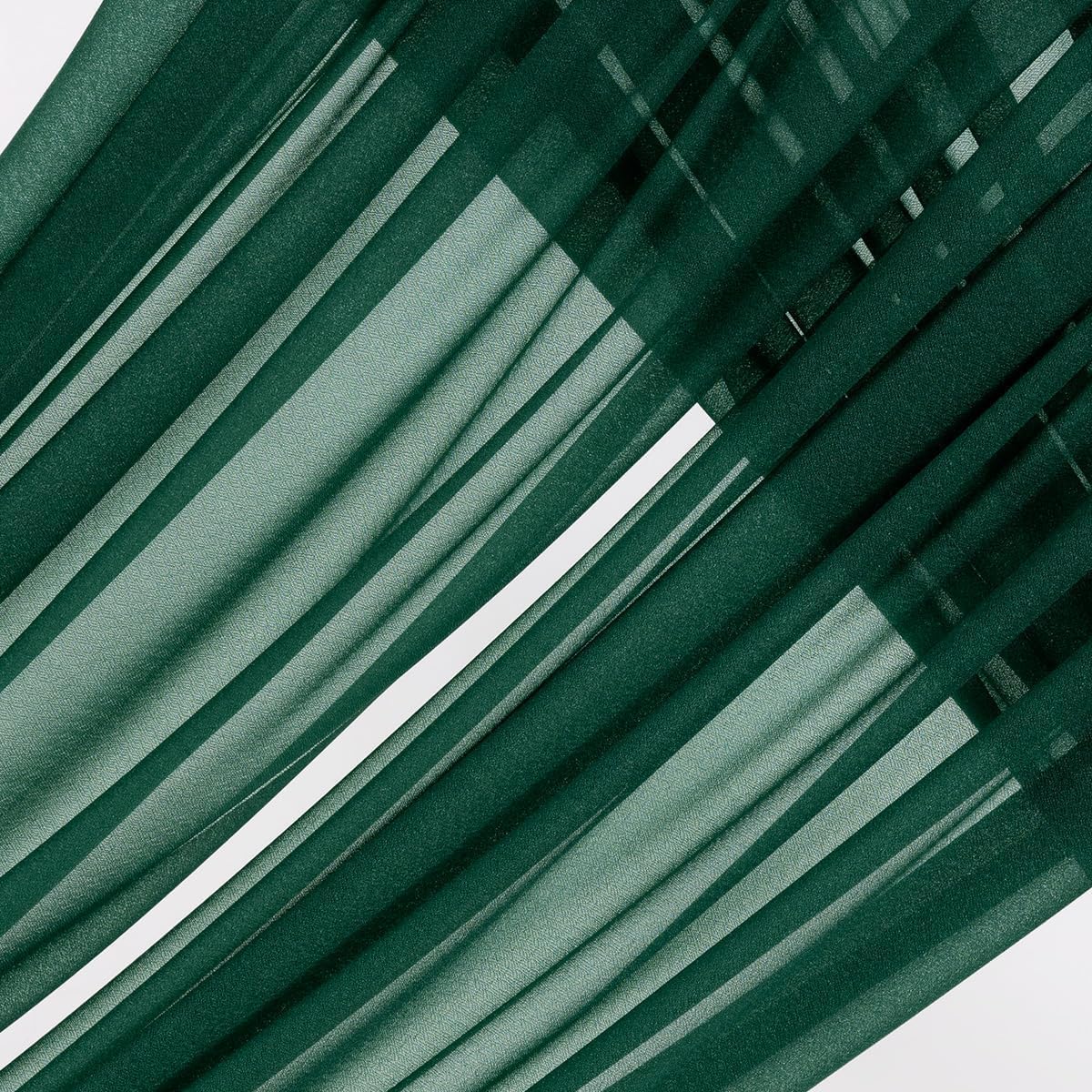 MLMW Christmas Wedding Arch Draping Fabric 1 Panel 29" x 20Ft Emerald Green Sheer Wedding Arch