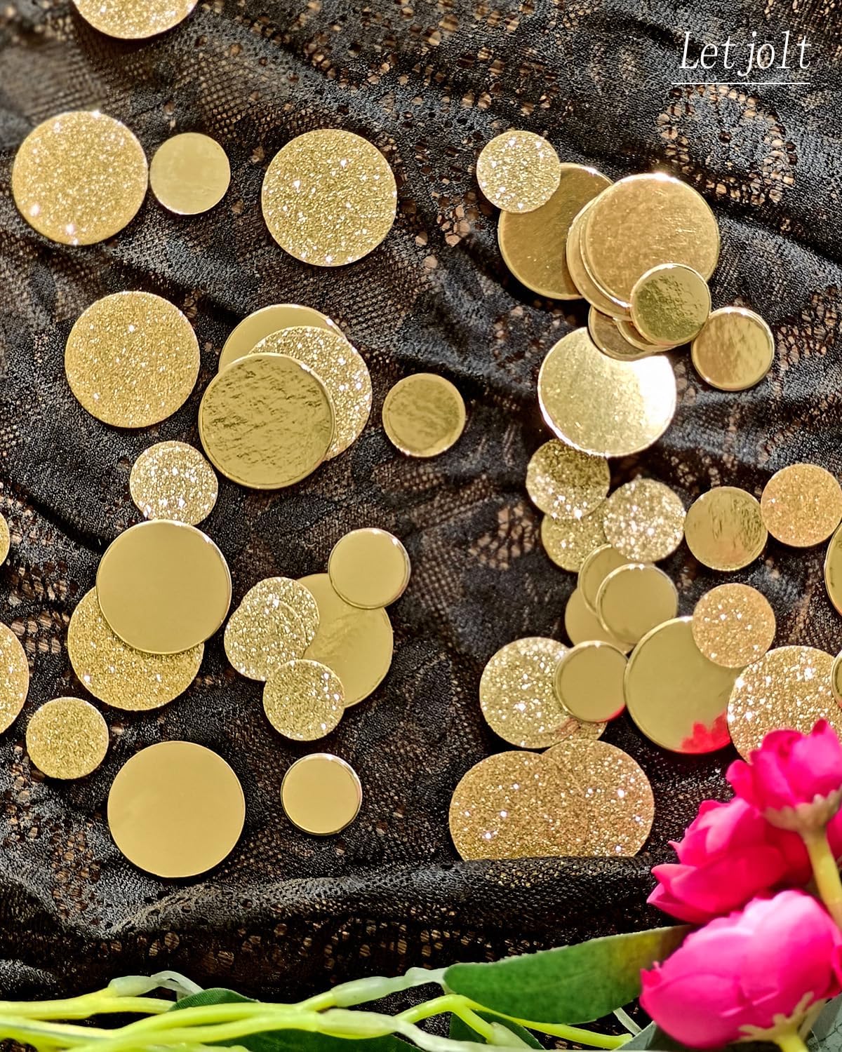Golden Confetti Glitter Scatter Table Decoration Surprise Paper Craft Birthday Party Anniversary