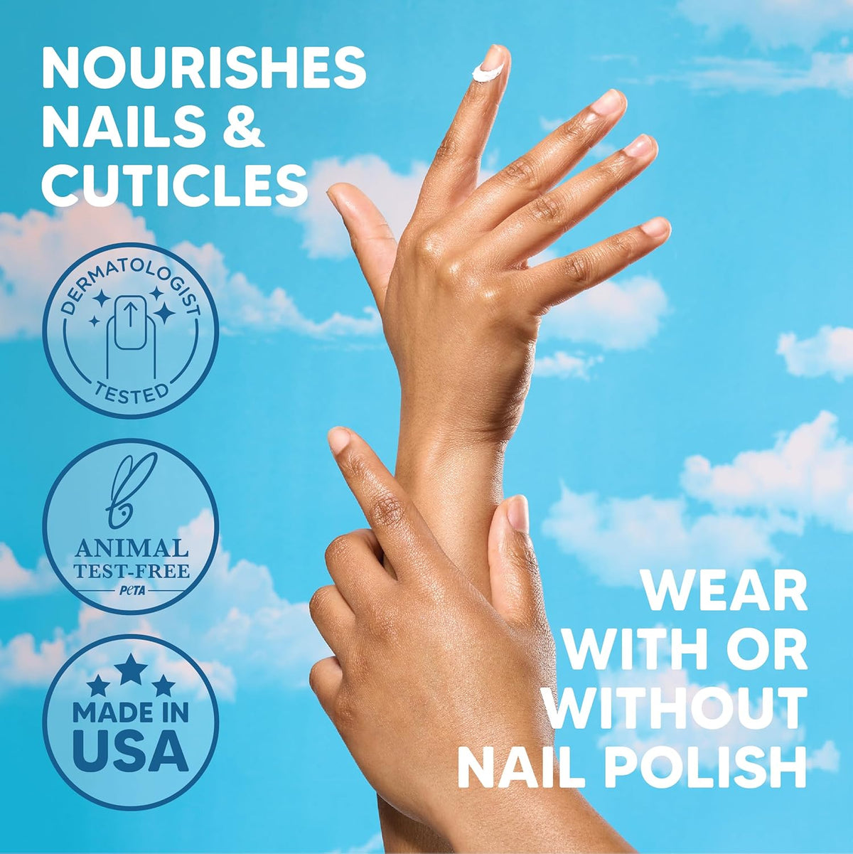 Onyx Professional Hard as Hoof Nail Strengthening Cream, Coconut Scent - Nail Growth and