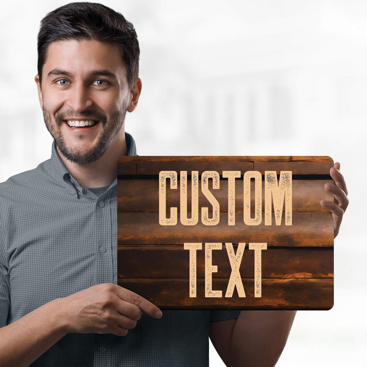 Custom Sign, Custom Street Sign, 11 Font Colors, 13 Font Styles, 4 Hole Options, 22 Sizes, 10x14
