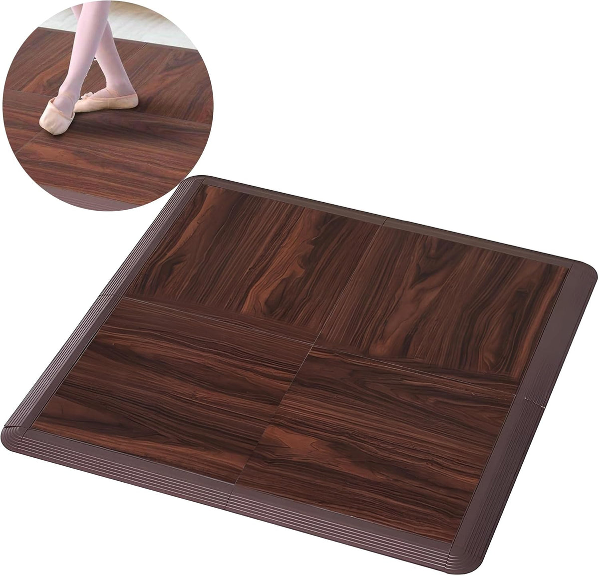 Dance Floor Tiles, Interlocking Dance Floor Tiles for Ballet, Tap, Jazz, and Irish Dance | Portable