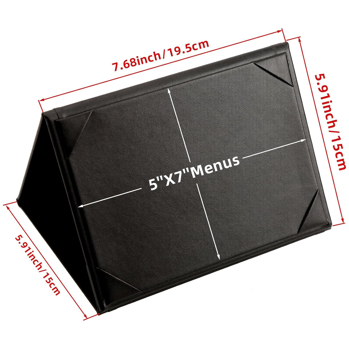 Menu Covers - Set of 10 Double-Sided Table Tent Cards for Restaurant, Dinner Party, and Bar Menus