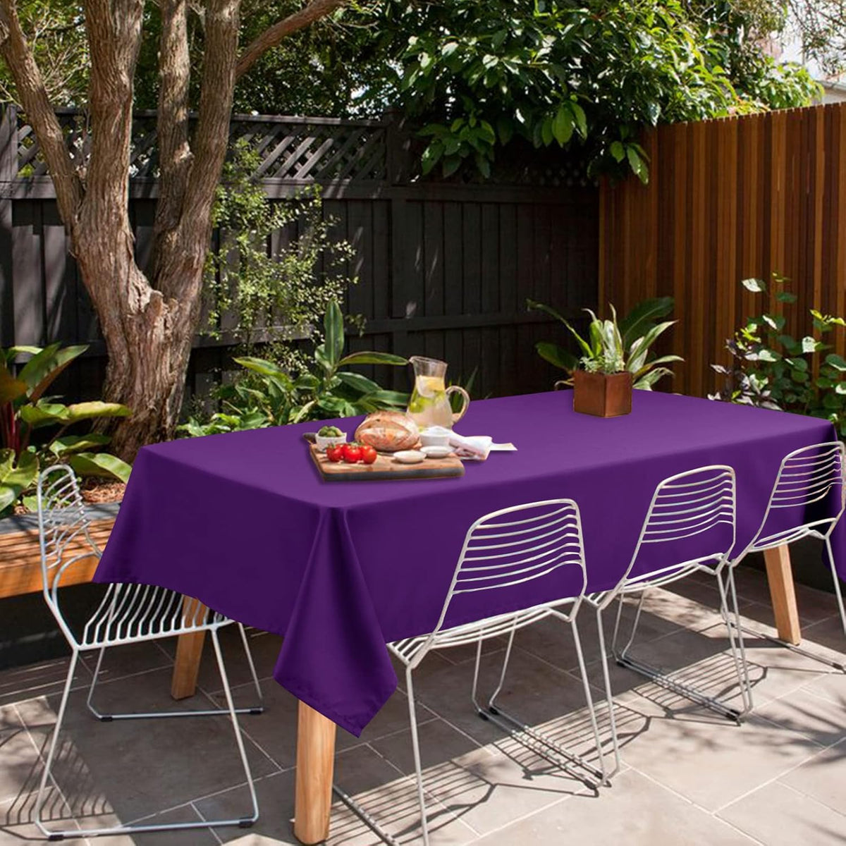 Hiasan Small Tablecloth for Square Tables - Waterproof and Spillproof Washable Fabric Table Cloth