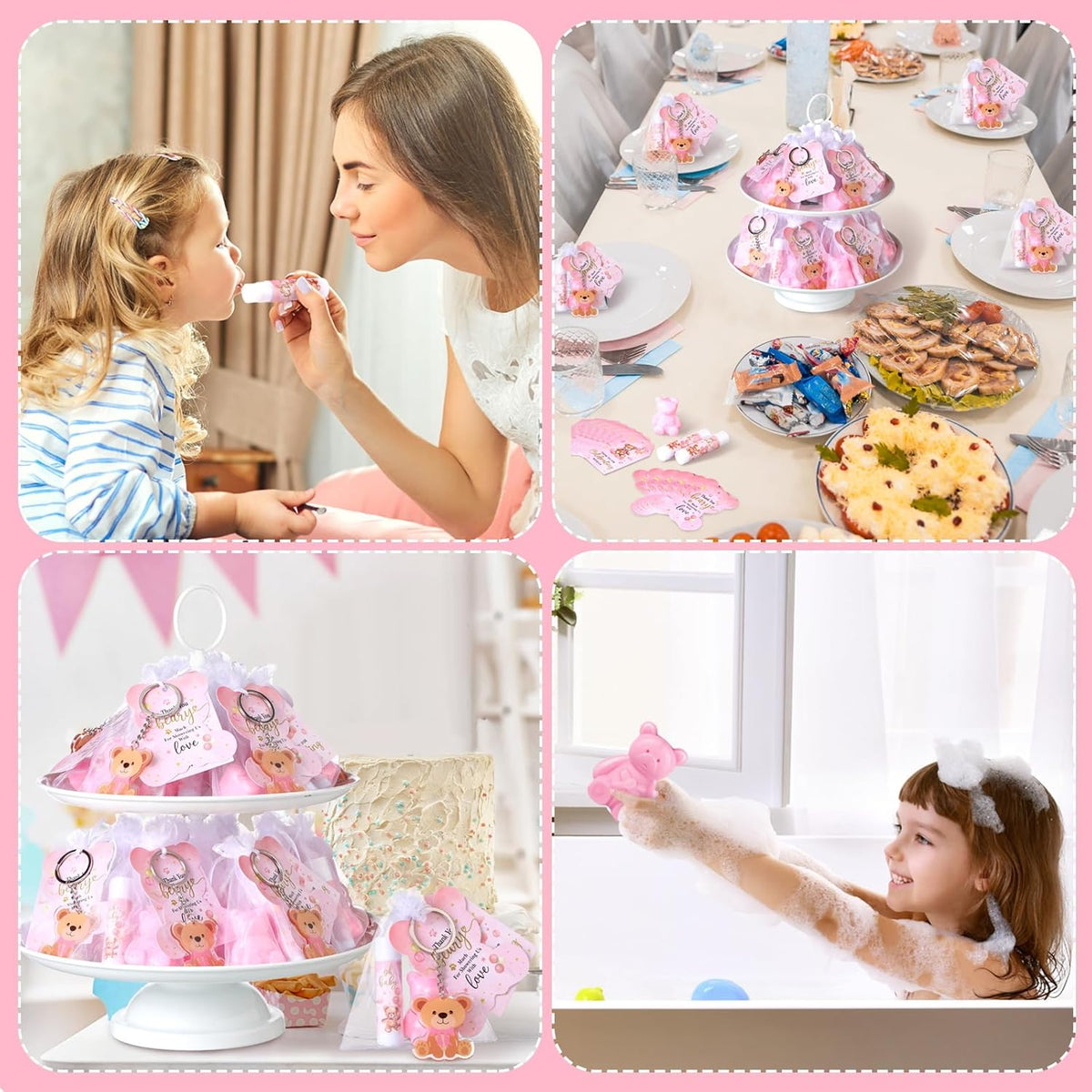 288 Baby Shower Favors Baby Shower Gifts Bulk Lip Balms Soaps Keychains Organza Bags Guest