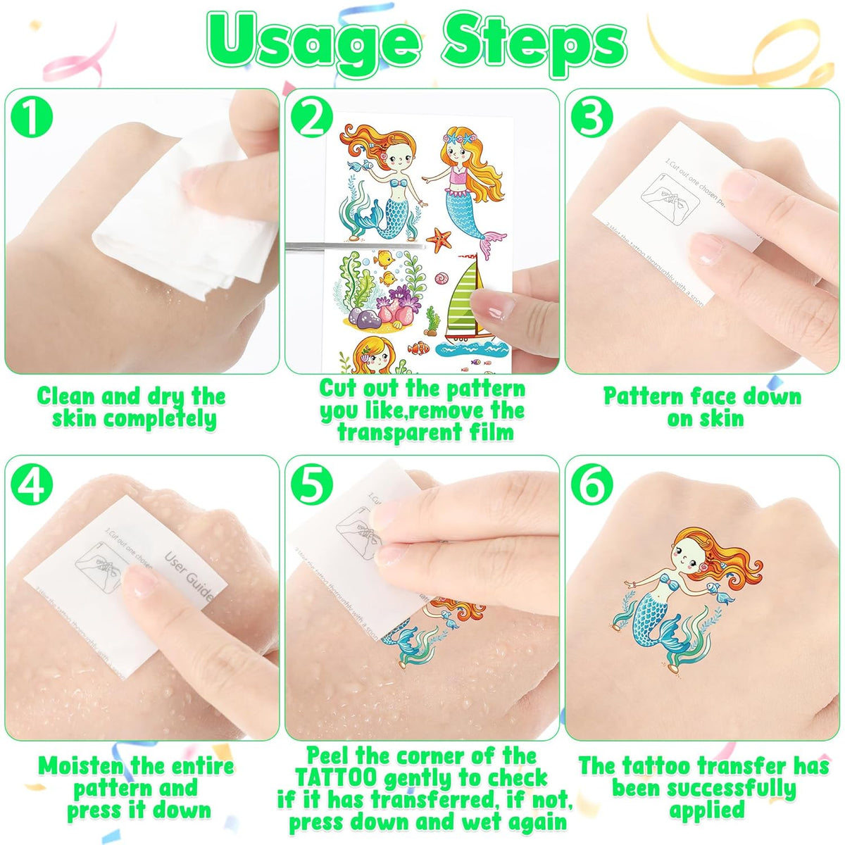 370 Patterns Party Favors for Kids, 36 Sheets Glow In Dark Stickers Luminous Temporary Tattoos
