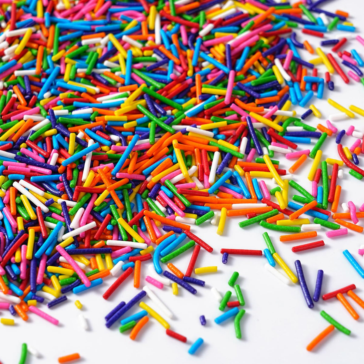 Edible Rainbow Sprinkles for Cake Decorating, 4.23oz Jimmies Sprinkles, Jimmies for Cookies, Cake