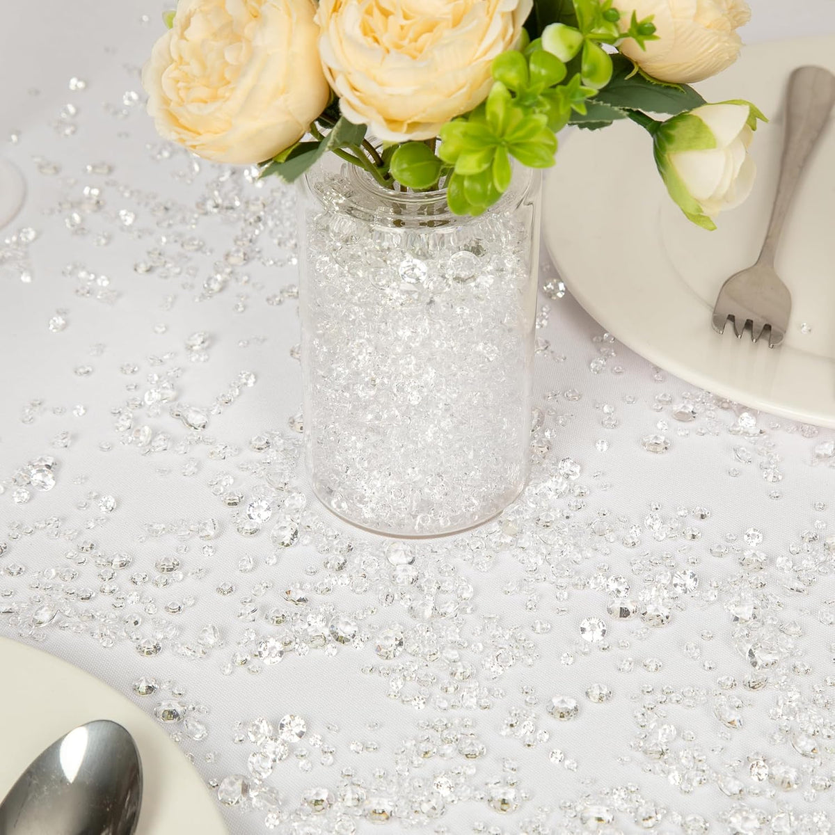 Vase Fillers for Centerpieces Home Deco,8700 Pieces Clear Diamond Table Confetti,Fake Plastic Gems