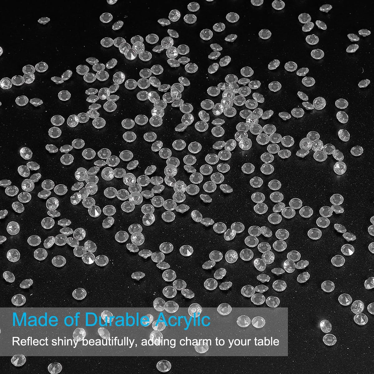 PATIKIL 4000 Pcs Wedding Table Scatter Confetti Crystals 6 mm Acrylic Diamonds Vase Fillers Gems