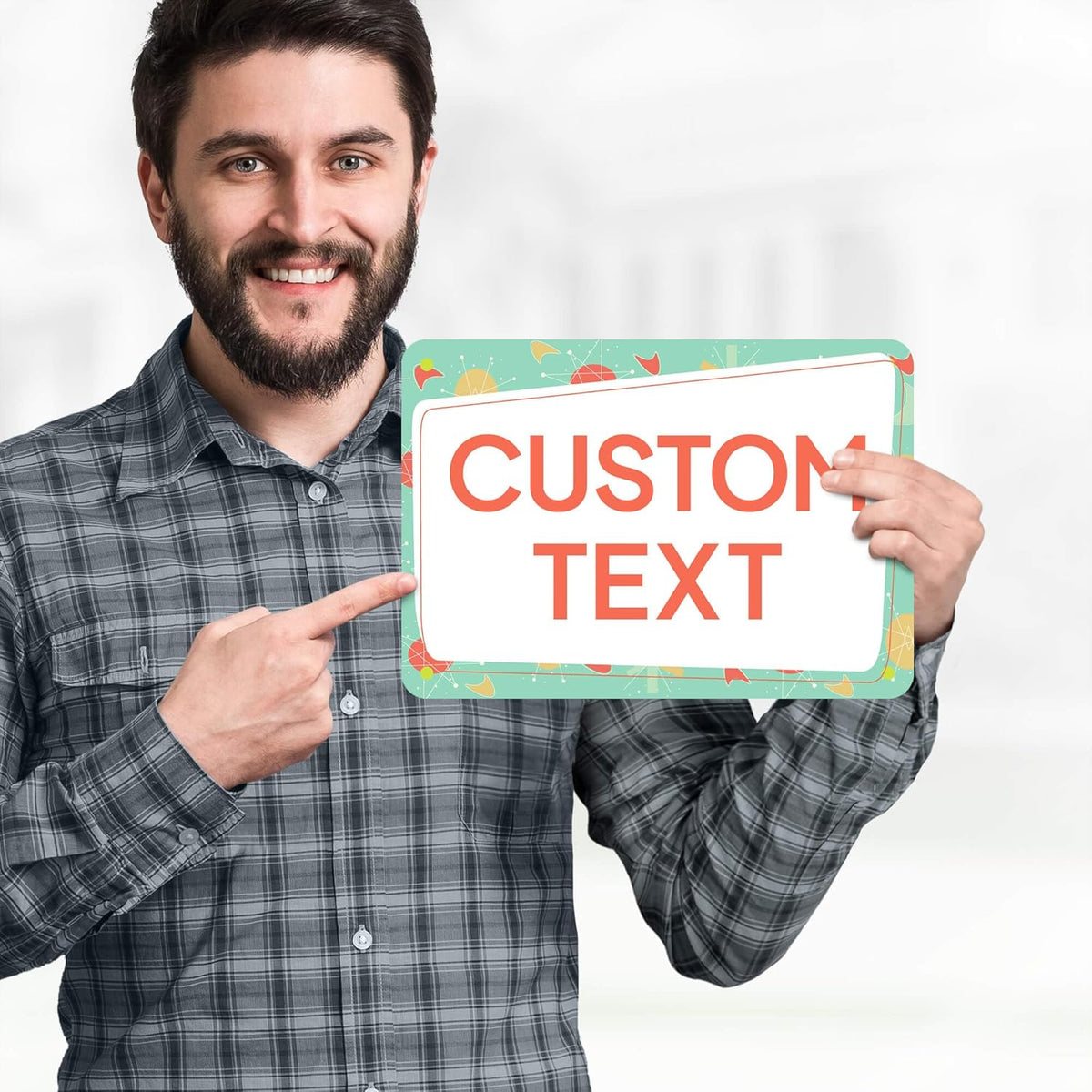Custom Sign, Custom Street Sign, 11 Font Colors, 13 Font Styles, 4 Hole Options, 22 Sizes, 7x10