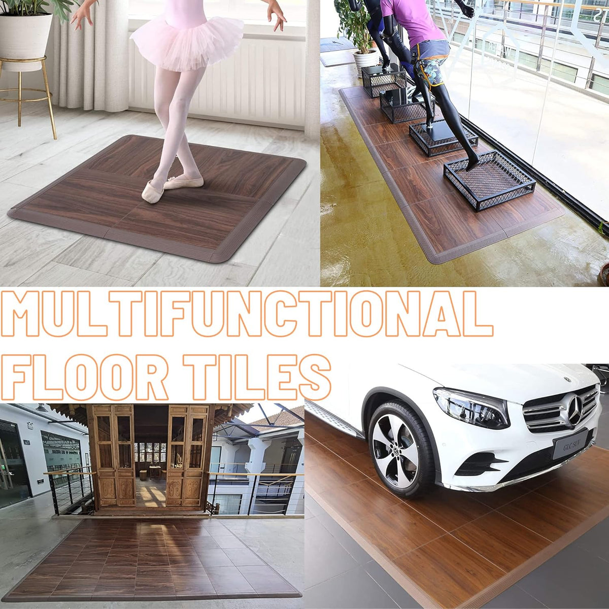 Dance Floor Tiles, Interlocking Dance Floor Tiles for Ballet, Tap, Jazz, and Irish Dance | Portable