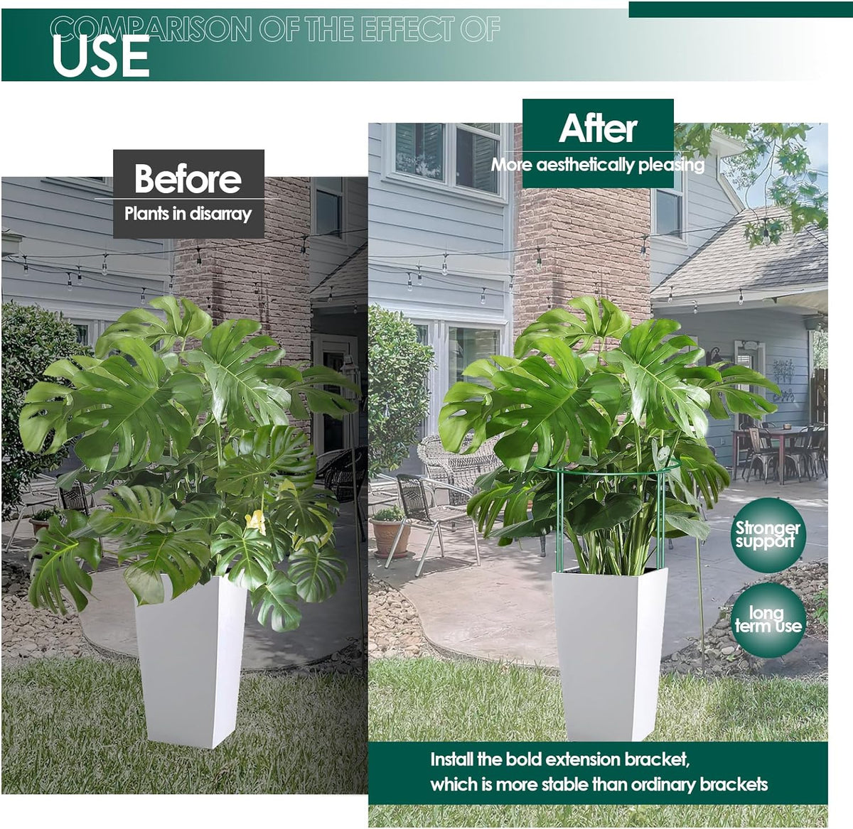 12 Pack 30 inch Plant Support Stakes, Heavy-Duty Half Round Peony Support, Garden Plant Stakes Cage