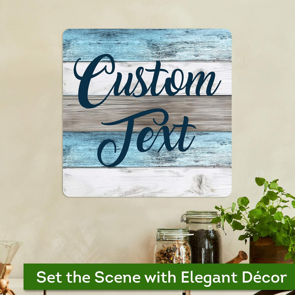 Custom Sign, Custom Street Sign, 11 Font Colors, 13 Font Styles, 4 Hole Options, 22 Sizes, 12x12