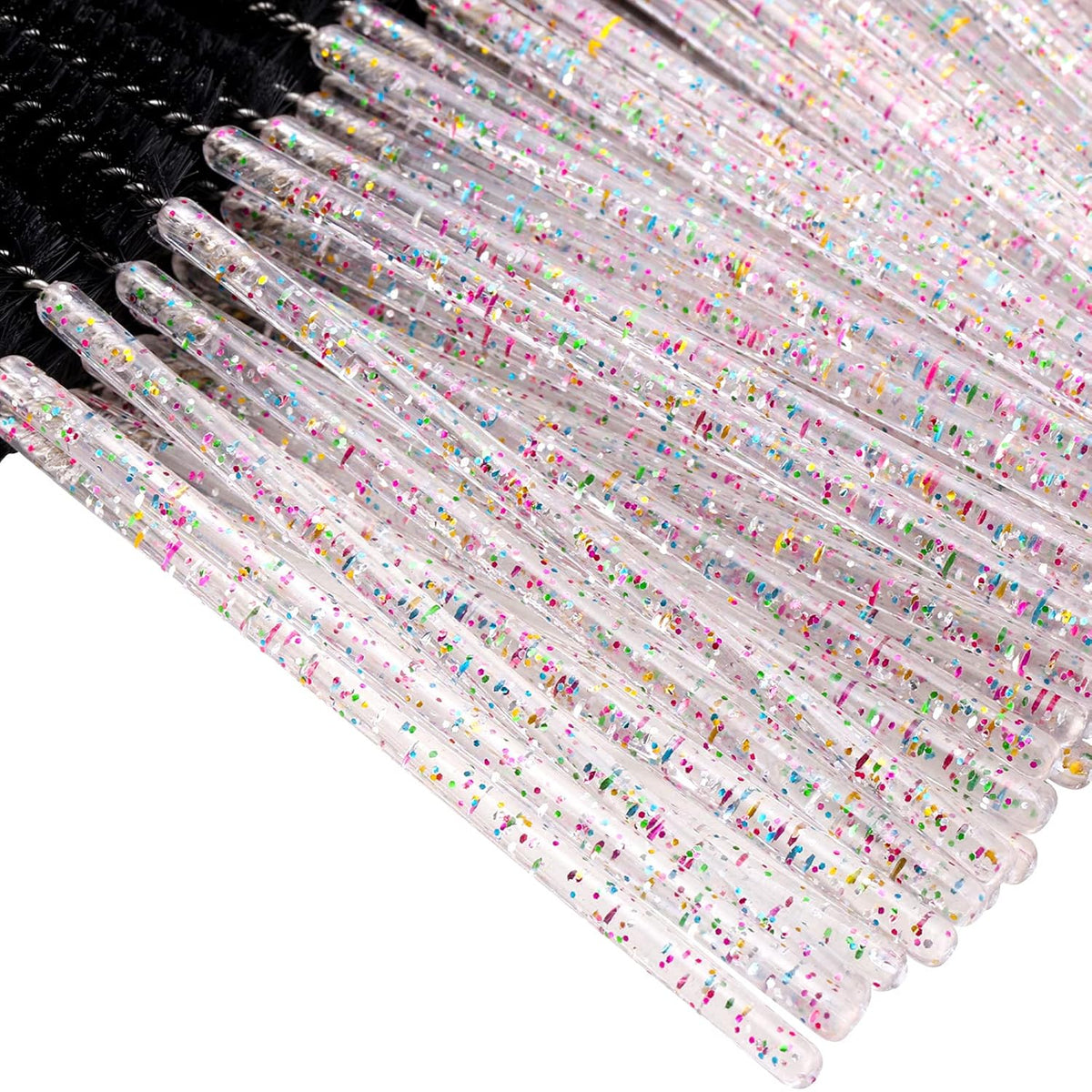 BTYMS 100 Pieces Eyelash Mascara Brushes Disposable Lash Wands Makeup Applicators Eyebrow Spoolies