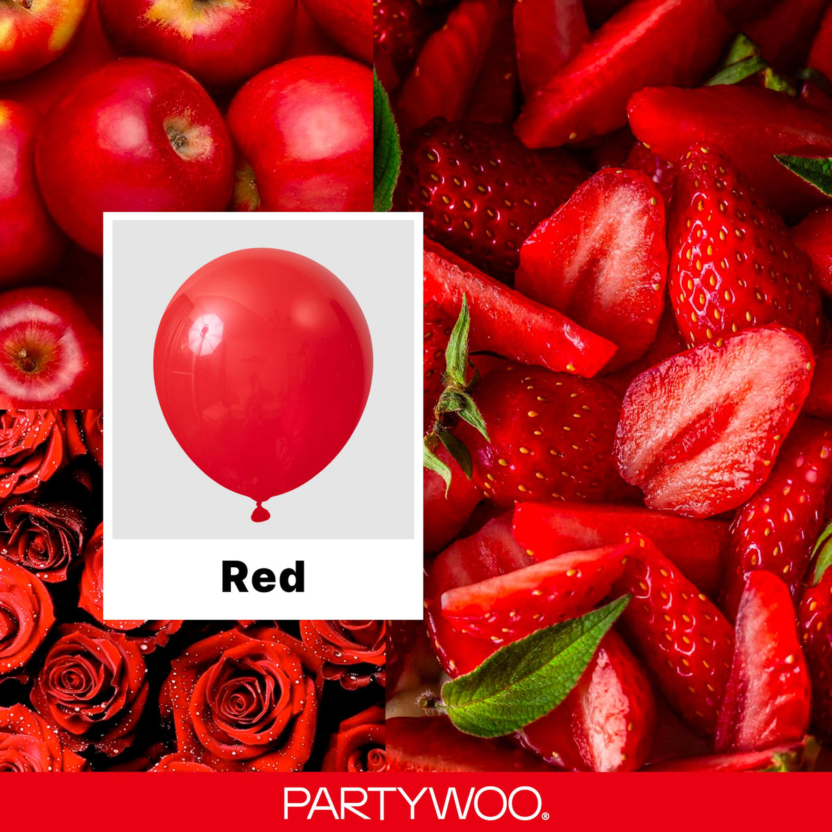 PartyWoo Red Balloons 140pcs Different Sizes of 18 12 10 5 Inch