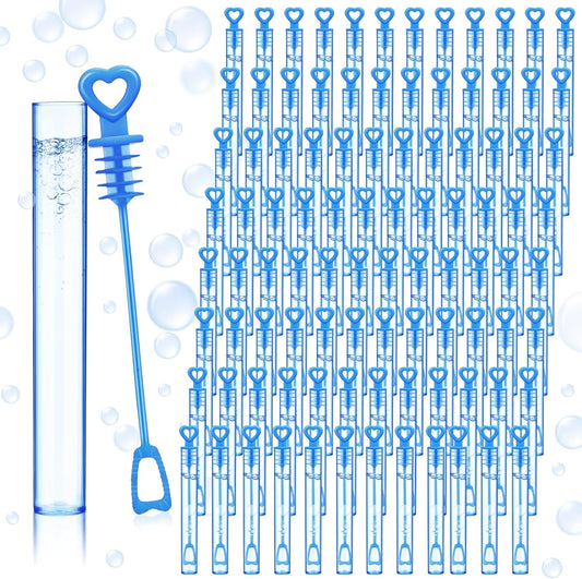 150 Pcs Bubble Wands Bulk for Wedding Party Mini Heart Wand with Bubble Solution for Wedding Bridal