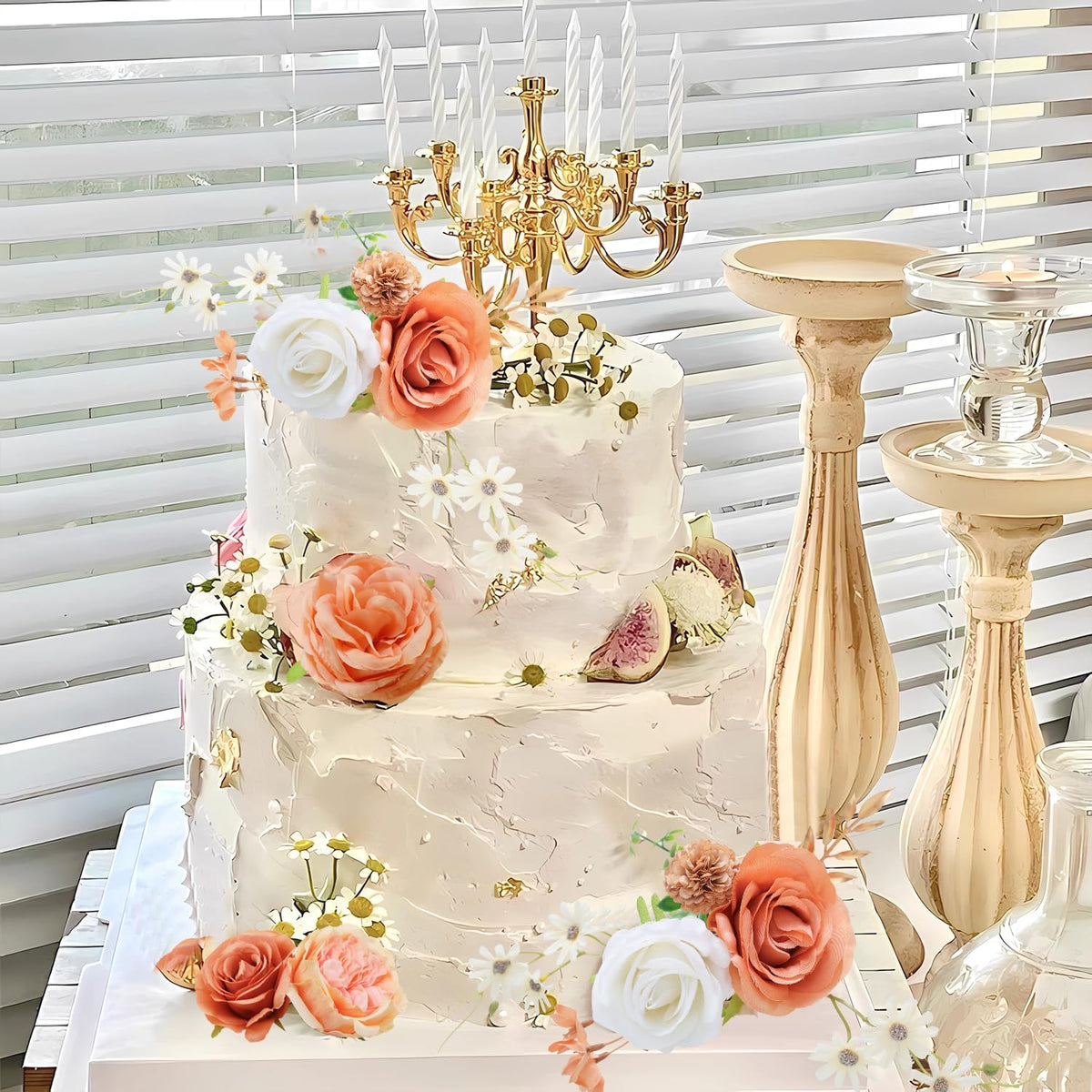 Artificial Flowers Combo for DIY Wedding Bouquets Combo Centerpieces Arrangements Party Bridal Baby