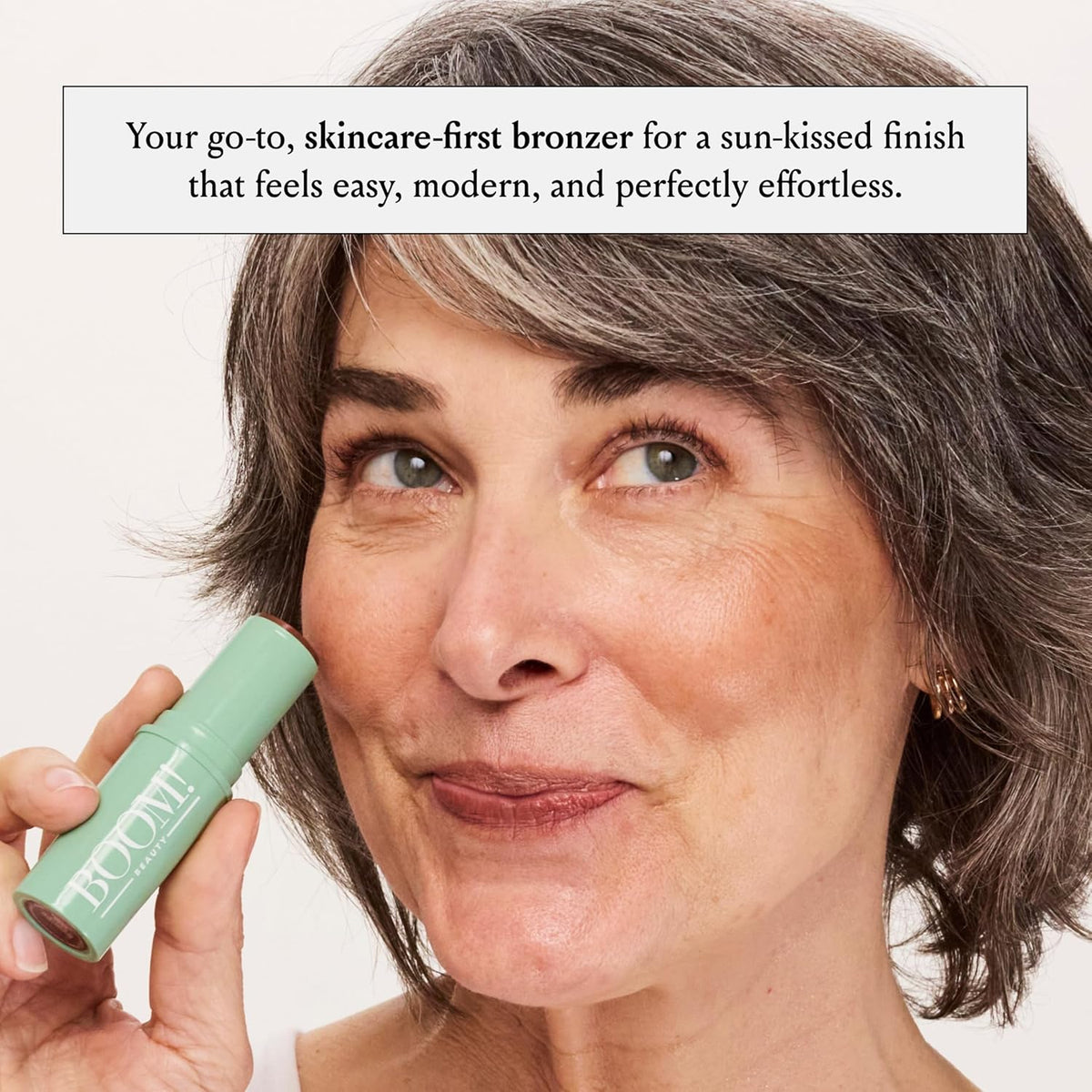 BoomStick Bronze ™ 3-in-1 Cream Blush Stick for Eyes, Lips & Cheek, Long-Wearing Blendable &