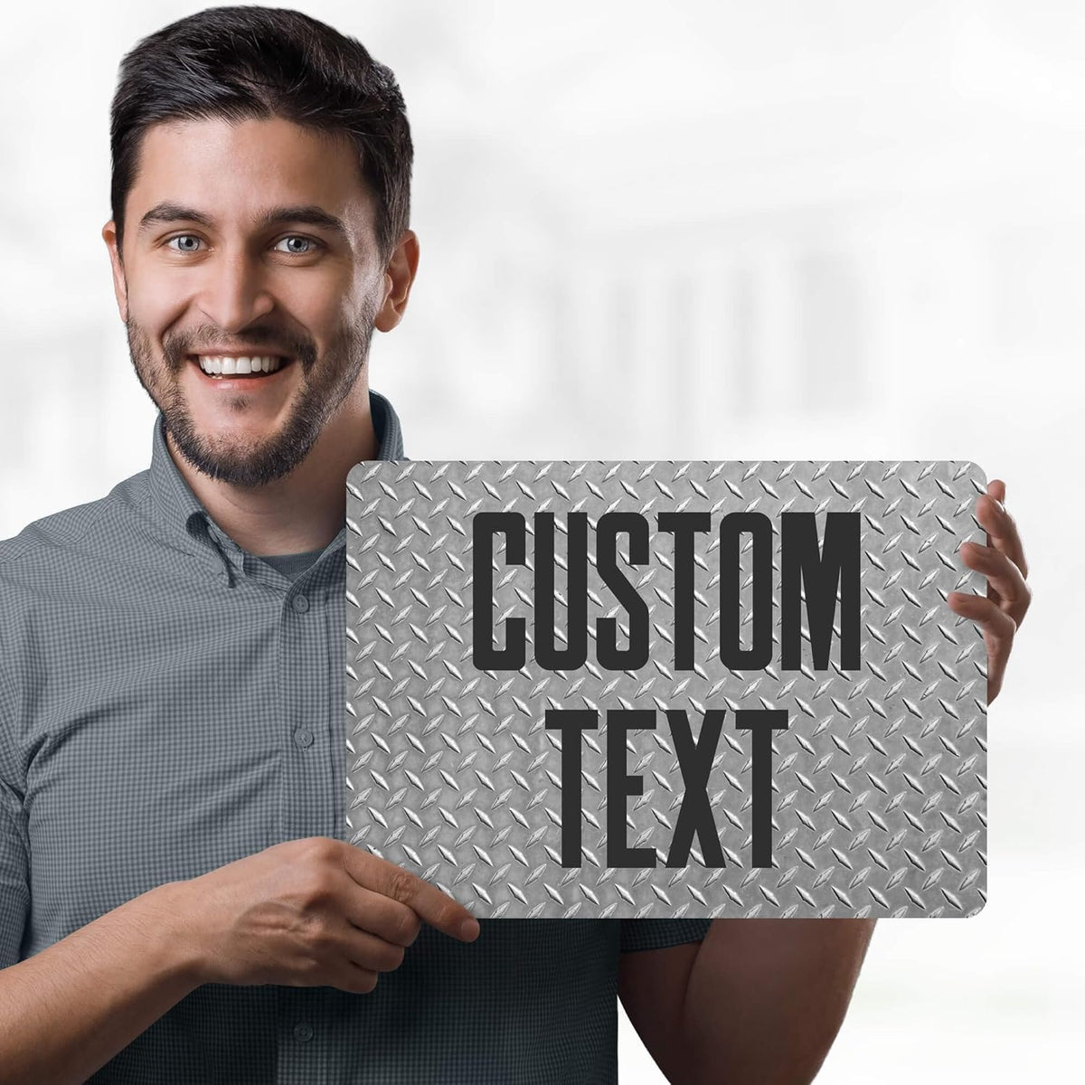 Custom Sign, Custom Street Sign, 11 Font Colors, 13 Font Styles, 4 Hole Options, 22 Sizes, 10x14