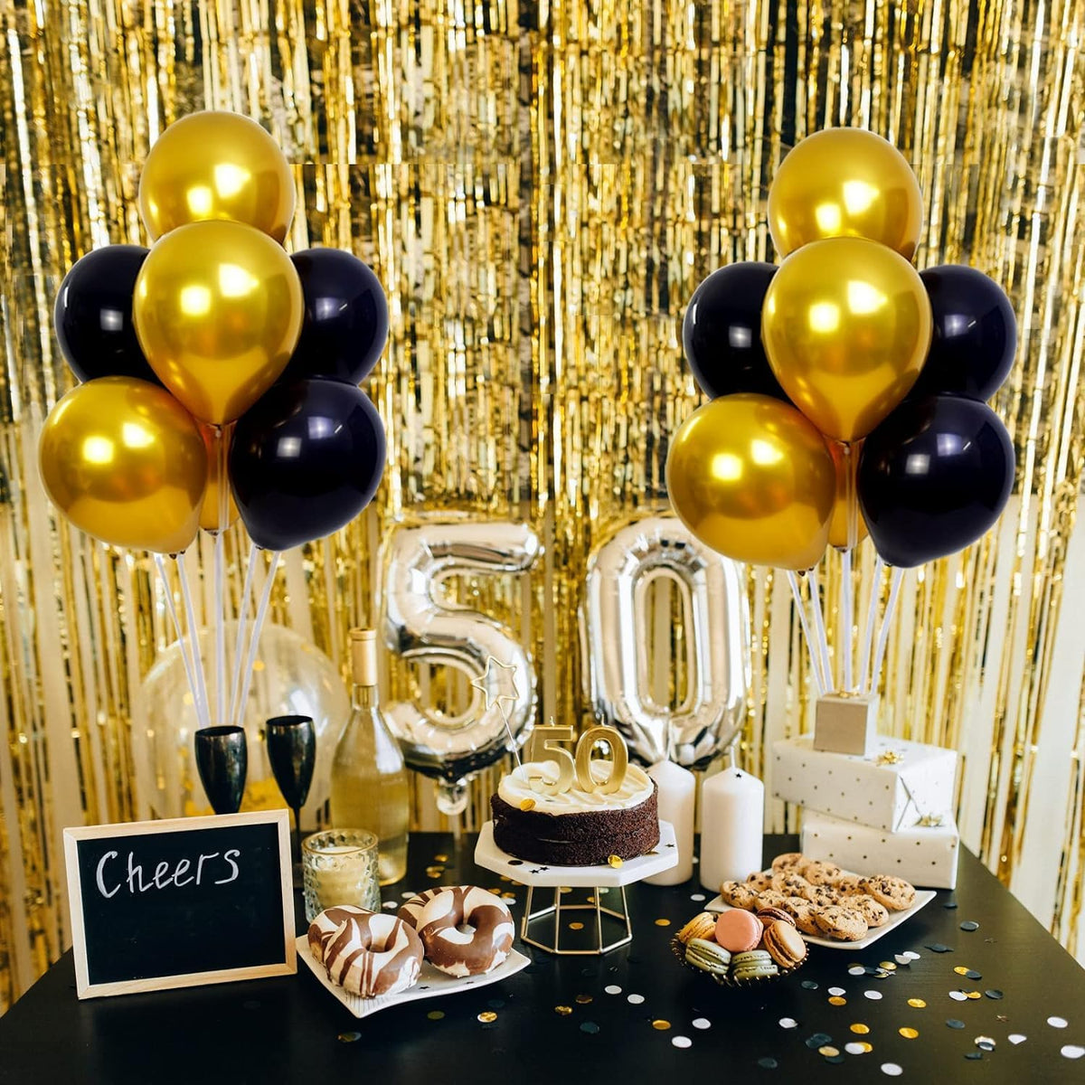 12 Set Balloon Stand Kit - Balloon Sticks With Base for Table Balloon Centerpiece Decorations for