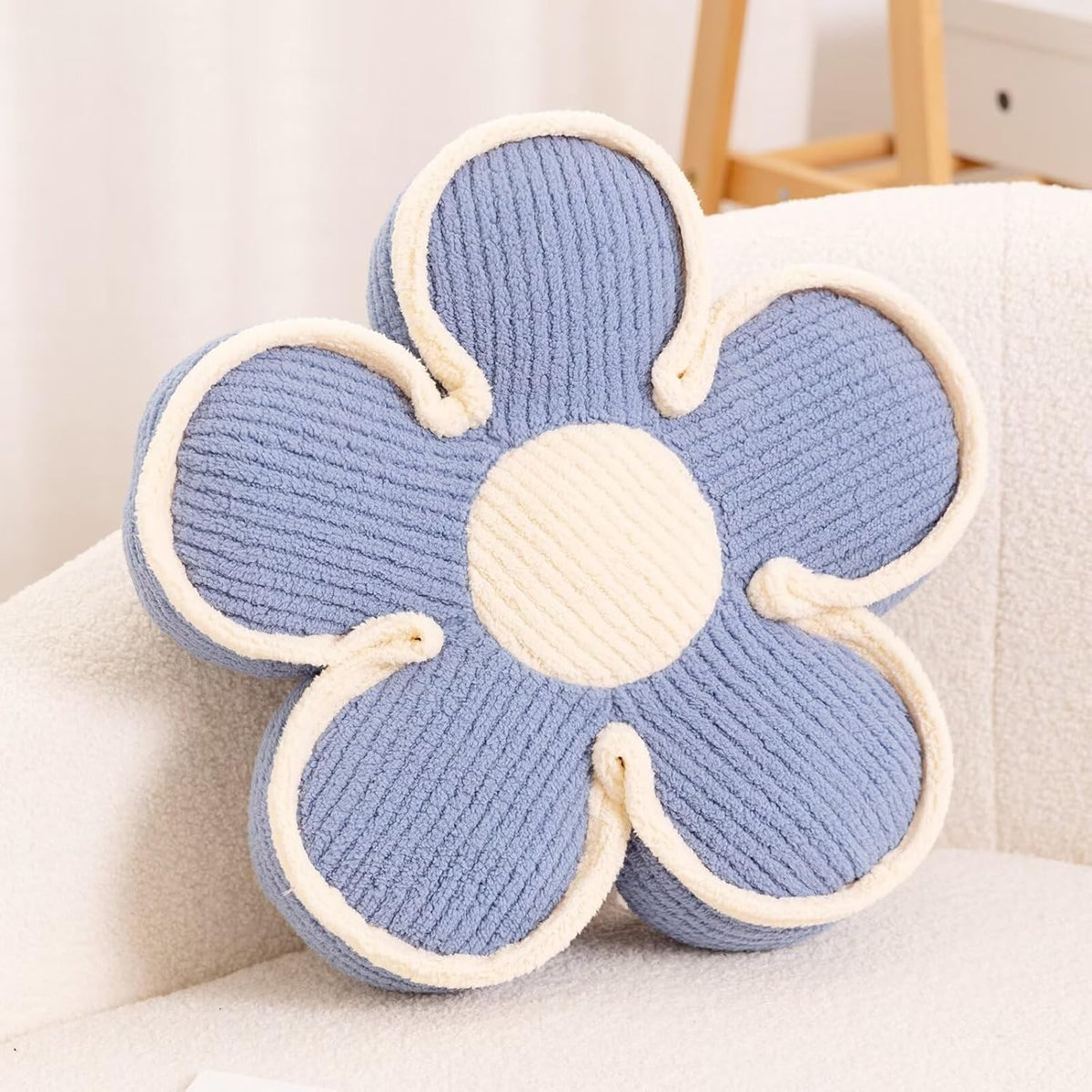 Flower Pillow, Soft Shaped Floor Cushion, Decorative Throw Pillow, Cute Seating Cushion, Room Decor