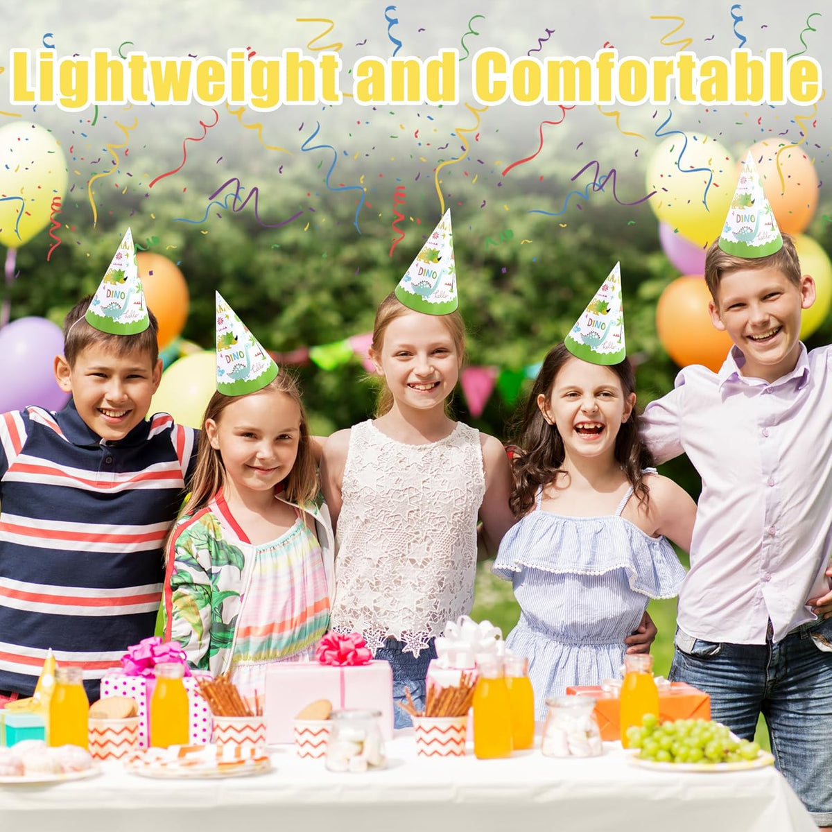 CANREVEL 12 PCS Party Hats for Kids and Adults, Party Headwear, Happy Birthday Hats, Birthday Party