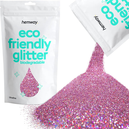 Hemway Eco Friendly Biodegradable Glitter 100g / 3.5oz Bio Cosmetic Safe Sparkle Vegan for Face