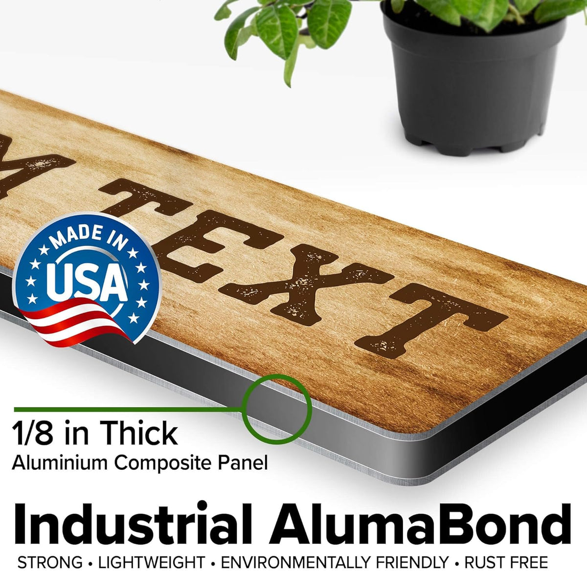 Custom Sign, Custom Street Sign, 11 Font Colors, 13 Font Styles, 4 Hole Options, 22 Sizes, 3x12