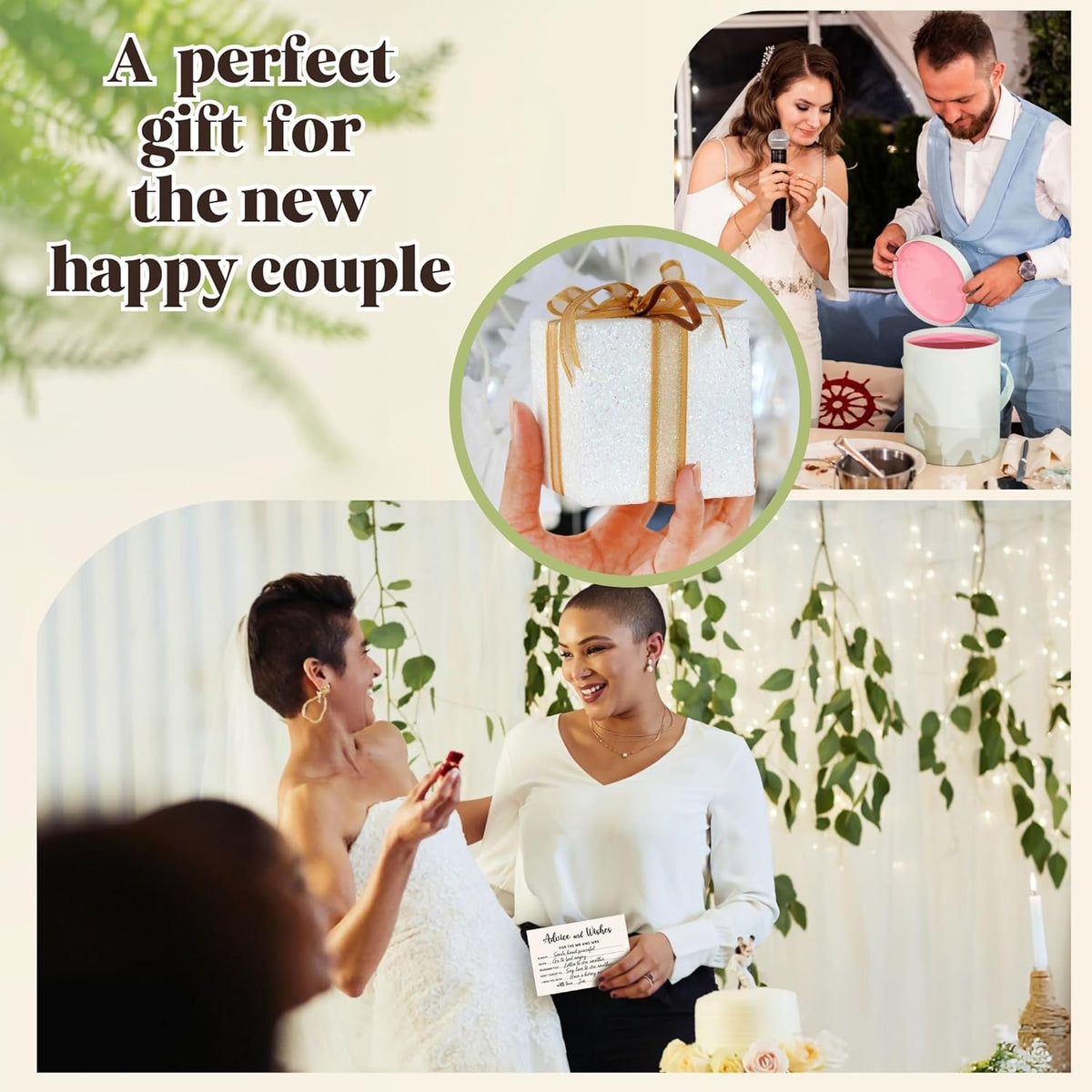 Advice And Wishes For The Mr And Mrs - Wedding Advice Cards For Bridal Shower Decorations, Date