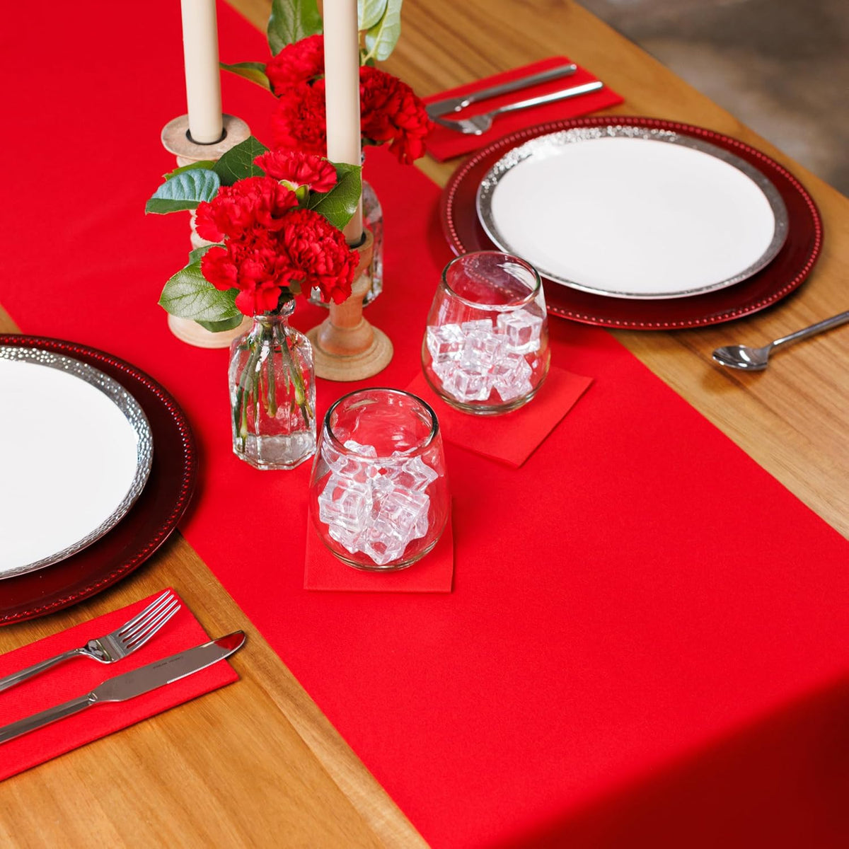 American Homestead Paper Table Runner Roll - 78 ft. Disposable Linen-Like Table Cover Roll - 20