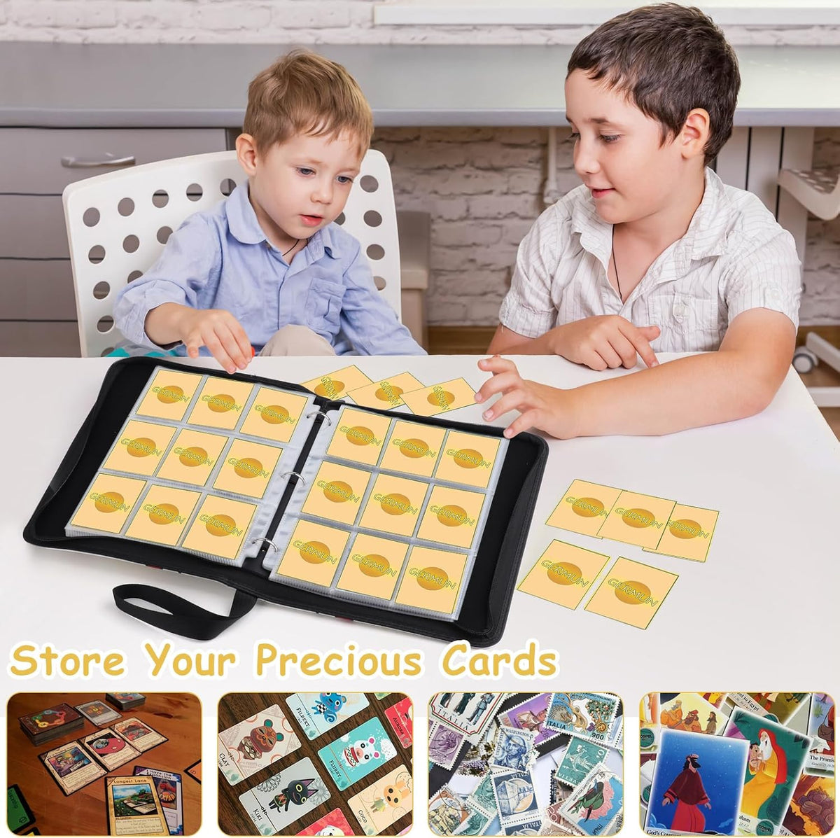 Baseball Card Binder - 9 Pocket, Premium PU Card Book, Card Holder Binder, Compatible with MTC