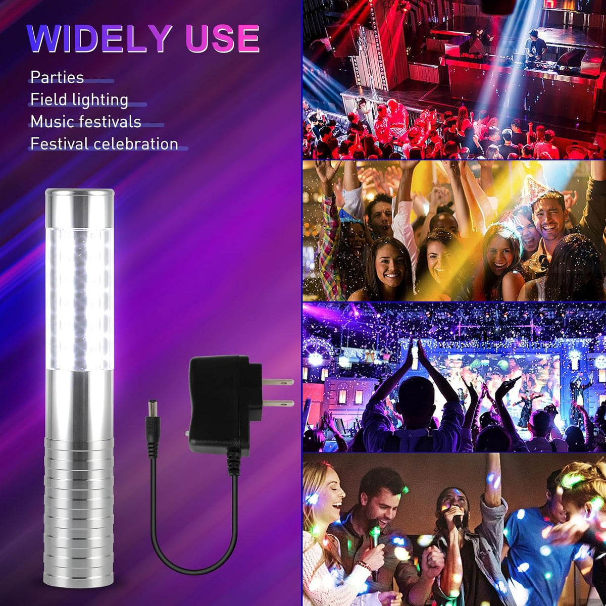 WILON Bottle Service Lights Rechargeable Bottle Service Sparklers Reusable Handheld Girl Lights LED