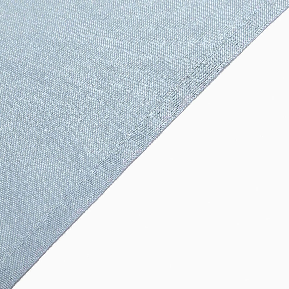 Efavormart 90" Dusty Blue Wholesale Linens Polyester Square Linen Tablecloth for Kitchen Dining